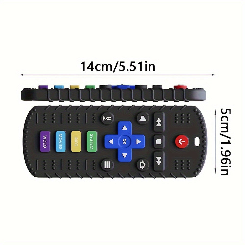 Silicone Teething Remote Control Toy for Newborns - Durable and Easy to Clean