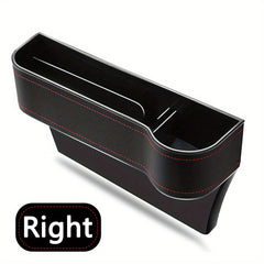 Leather Car Storage Box Seat Slot Holder Cup Mobile Phone Organizer