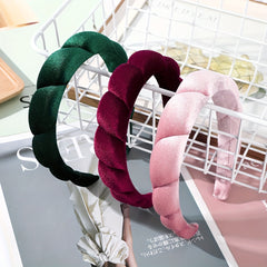 Soft Sponge Hair Band Solid Hair Accessories For Women