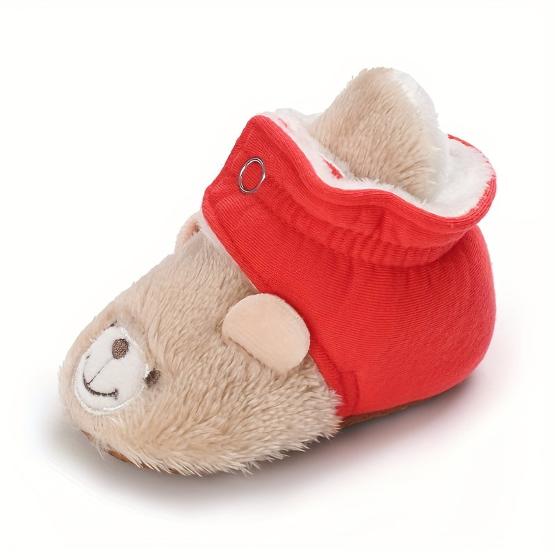Cartoon Soft Warm Plus Fleece Boots for Baby Boys