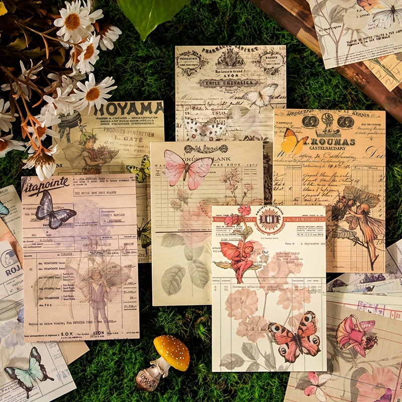 50pcs DIY Decorative Paper Flowers Crafting Collage Creative Art Projects