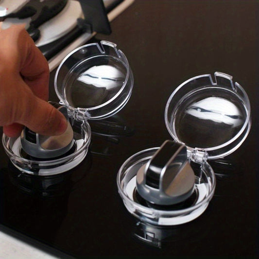 2pcs Child Proof Stove Knob Covers Clear View