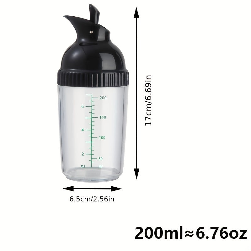 Leak Proof Salad Dressing Shaker Glass Jar Lid Essential Kitchen
