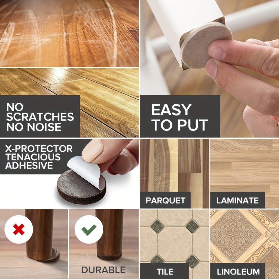 90pcs Furniture Mats Felt Mat Wood Floor Protector