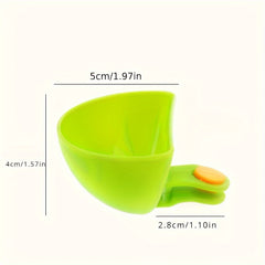 4pcs Colorful Dip Clip Bowl Plate Holders for Serving Sauces