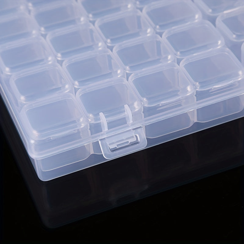 Clear Painting Storage Box 56 Grids for Nail Art Jewelry and Accessories