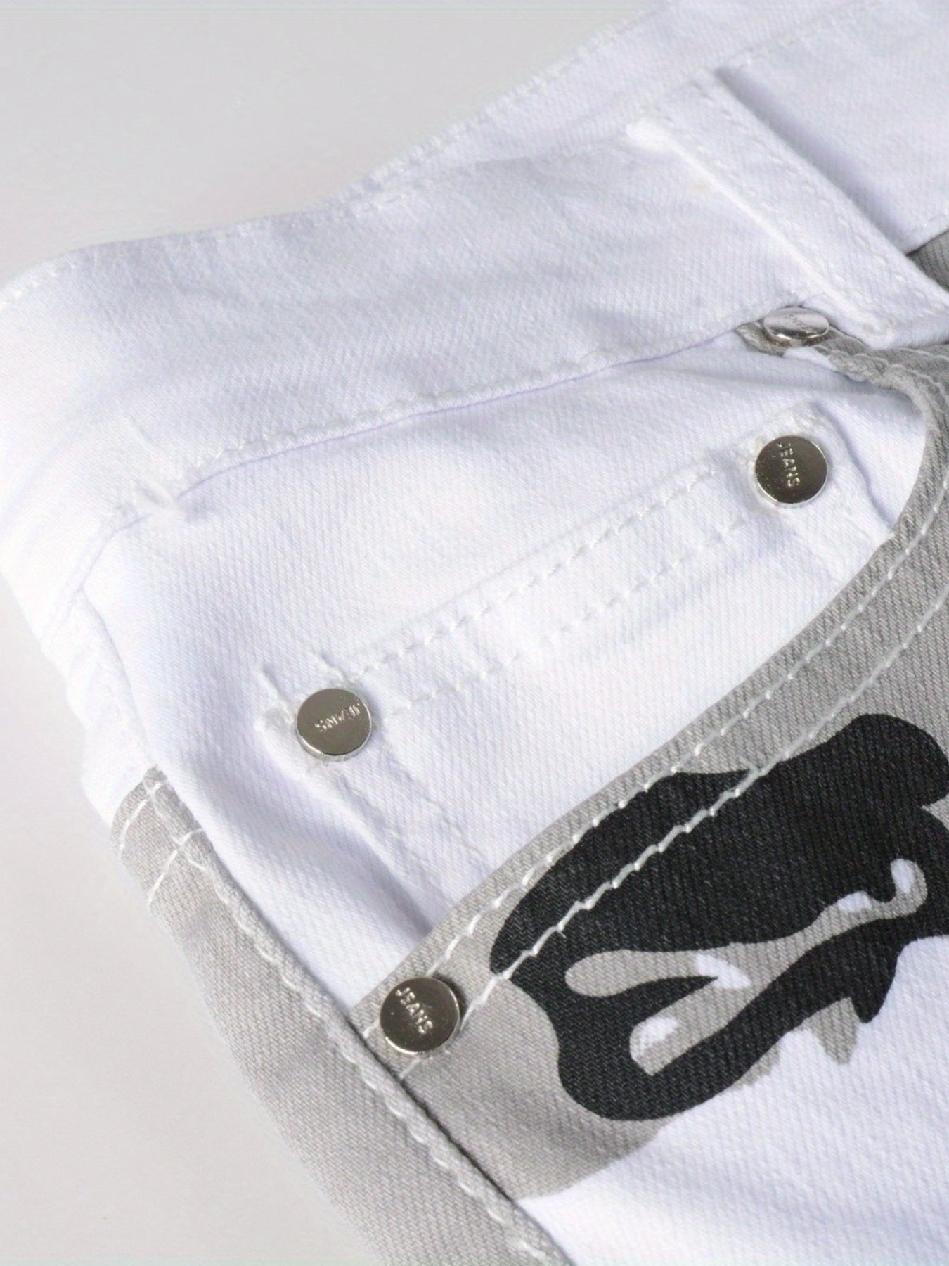 Men's Camo Jeans - Stretch Slim Fit Trousers for Outdoor Hiking