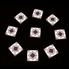 10pcs Printed Pattern Floor Tiles & Building Blocks ABS Resin DIY Home Decor Toy