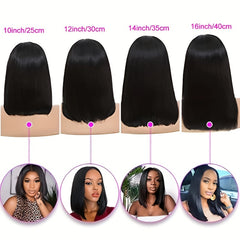 Short Bob Straight Human Hair Wigs 13x4 Lace Front Wigs For Woman