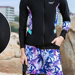 Men's Quick Dry Diving Suit Hooded Jacket & Leaves