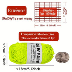 Luminous Wool Glow-In-The-Dark Soft for DIY Knitting & Crocheting