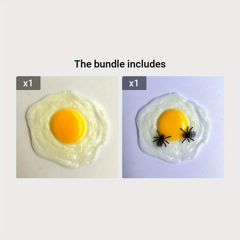 Egg Yolk King Simulation Sun Egg Flour Fried Egg TPR Soft Glue Egg Toy