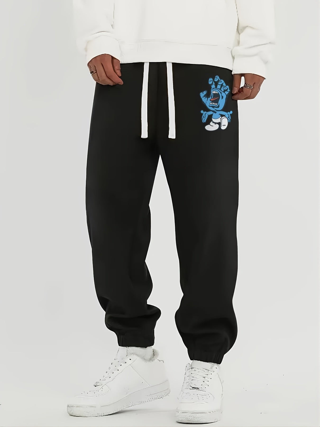 Funny Bear Graphic Print Men's Casual Sweatpants