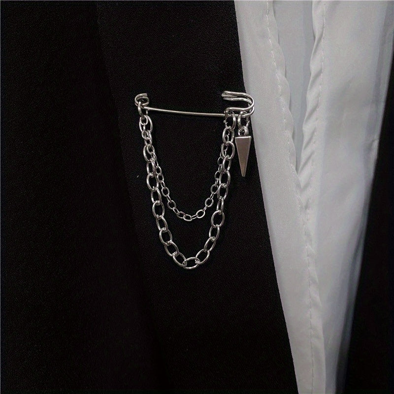 Street Style Waist Chain Brooch for Men and Women