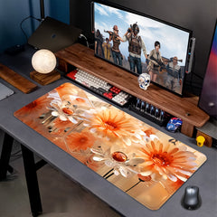 Flower Large Mousepad Natural Rubber Anti Slip Office Mouse Pad