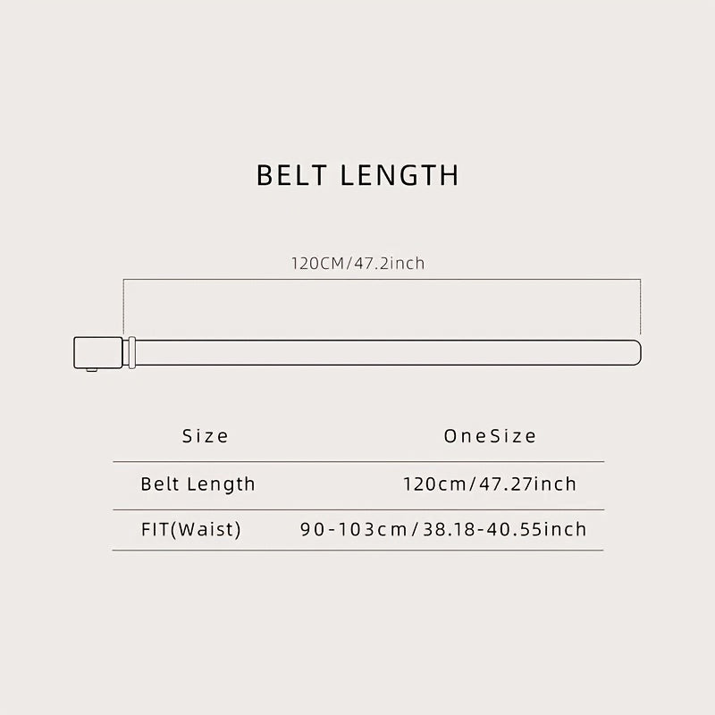 Men's Toothless Canvas Belt Automatic Buckle Sports Leisure