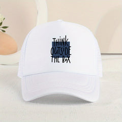 Kids Mesh Print Alphabet Baseball Cap Sunshade Trucker Hat