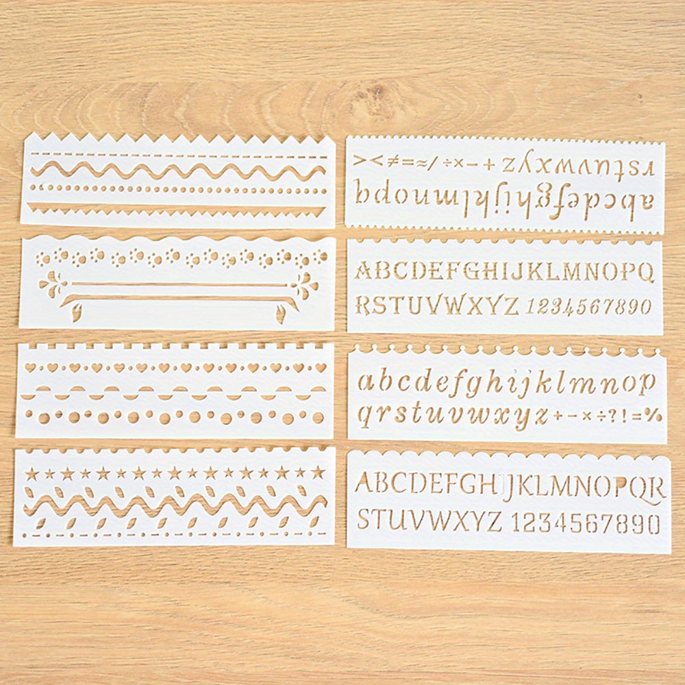 Kids Stencil Set 17 Letter Flower Leaf Weather Building Car & Animal Stencils