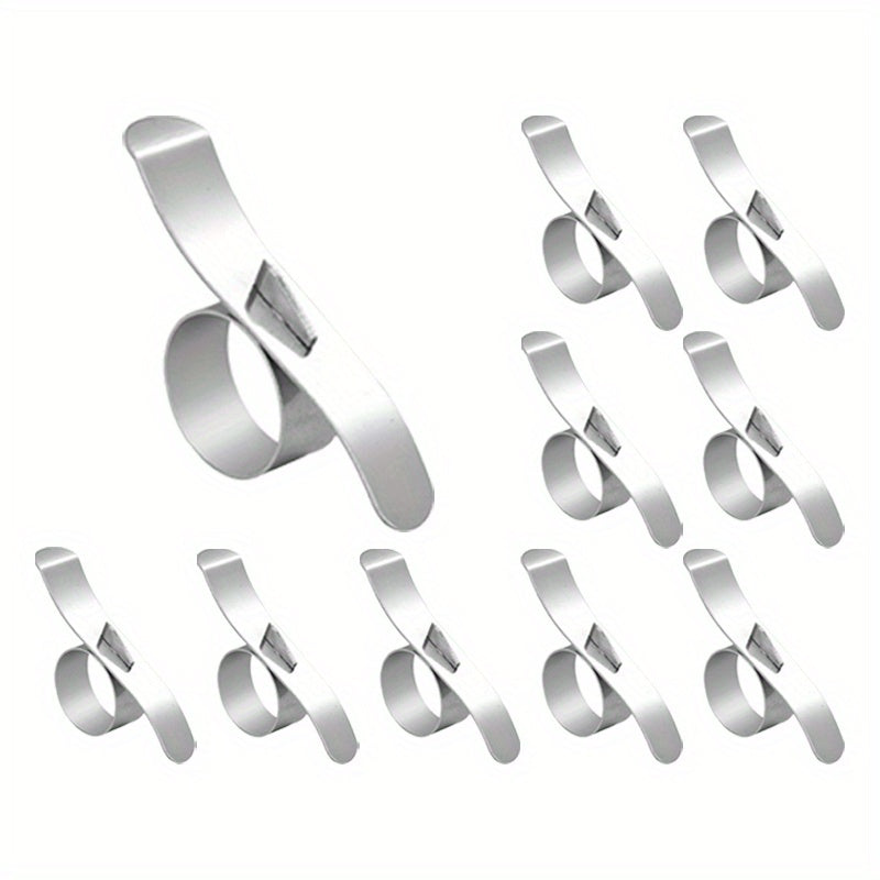 10pcs Stainless Steel Ring Orange Peeler For Kitchen Easy to Use and Clean