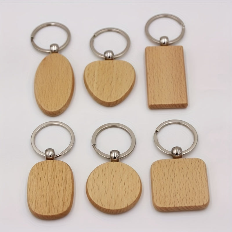 Beech Wood Key Chain Small Creative Gift For Men