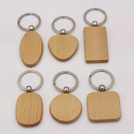 Beech Wood Key Chain Small Creative Gift For Men