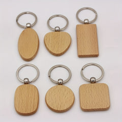 Beech Wood Key Chain Small Creative Gift For Men