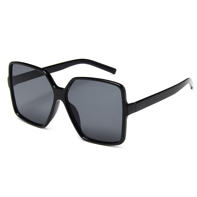 Oversized Polygon Sunglasses Plastic Frame