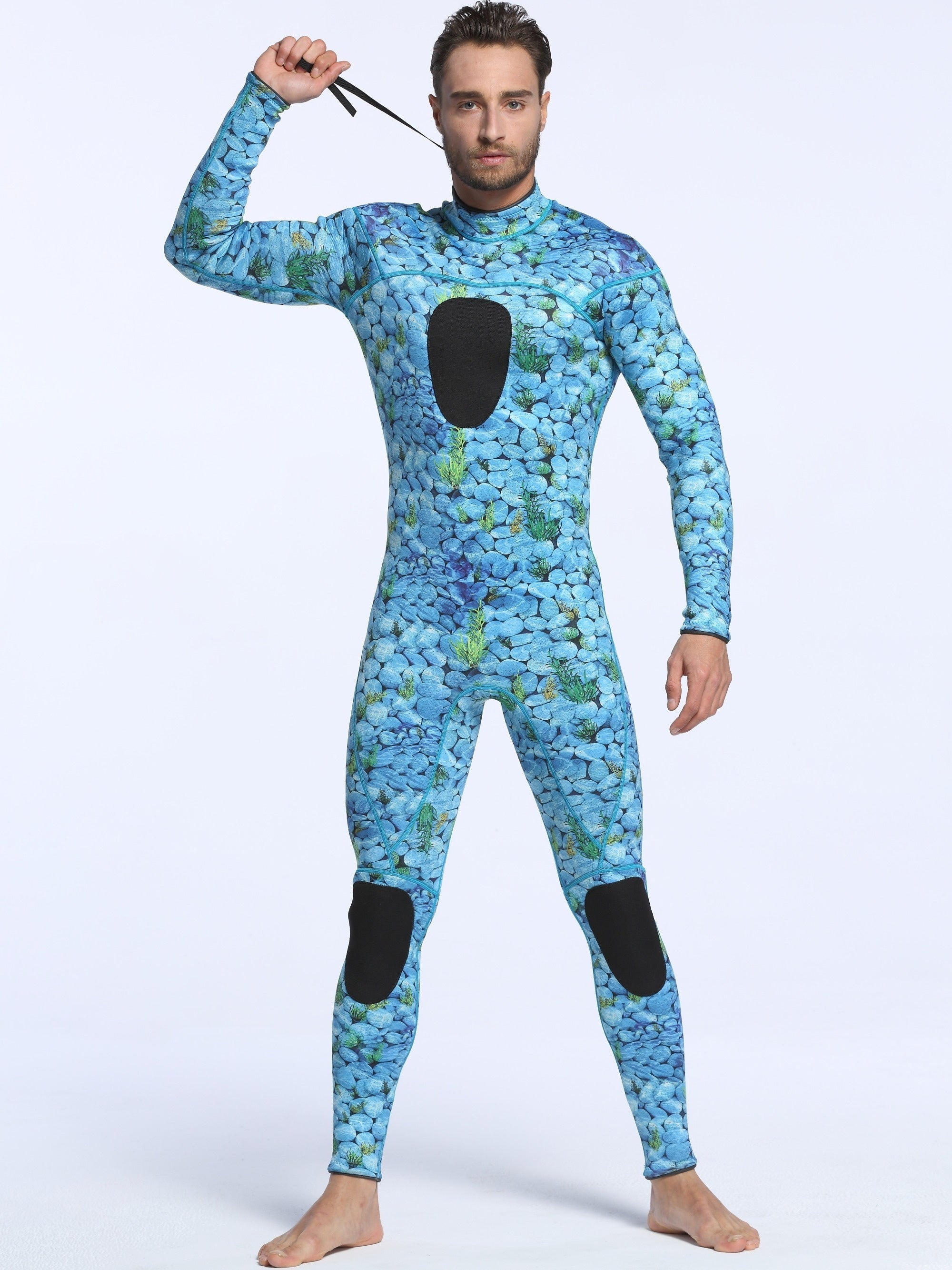 Men's 3mm Neoprene Camo Diving Wetsuit