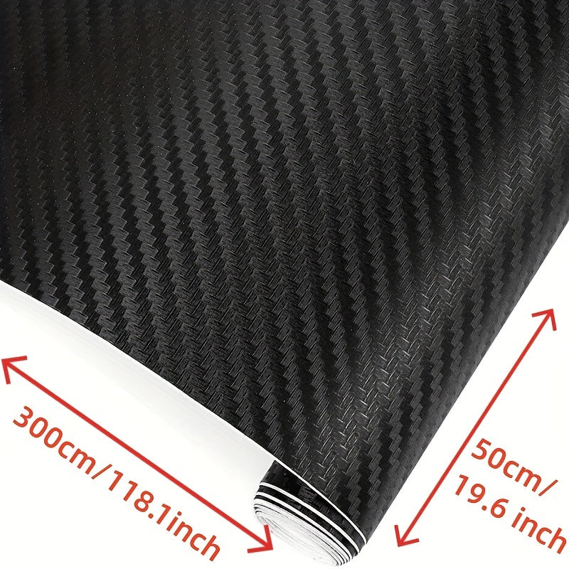 Carbon Fiber Film Waterproof Car Stickers Vinyl Sheet Roll DIY Decals