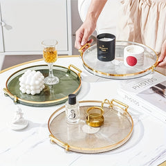 Acrylic Tray Stylish Versatile Tray for Dessert Snack Fruit Cake Salad Bread