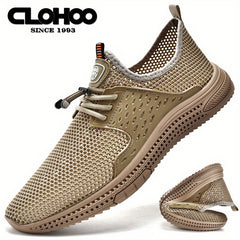 Men's Lightweight Slip On Casual Shoes Breathable Mesh Soft Sole Sneakers