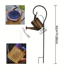 Solar Watering Can Lights String Hanging Solar Waterfall Lights Waterproof