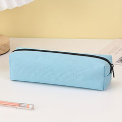 Solid Stationery Bag Compact Portable Pencil Bag