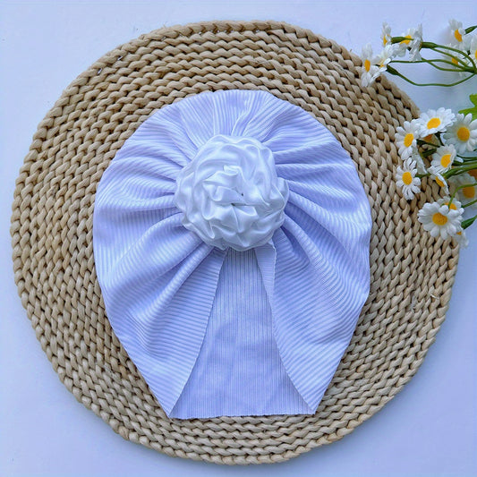 Soft Elastic Baby Flower Hat for Girl