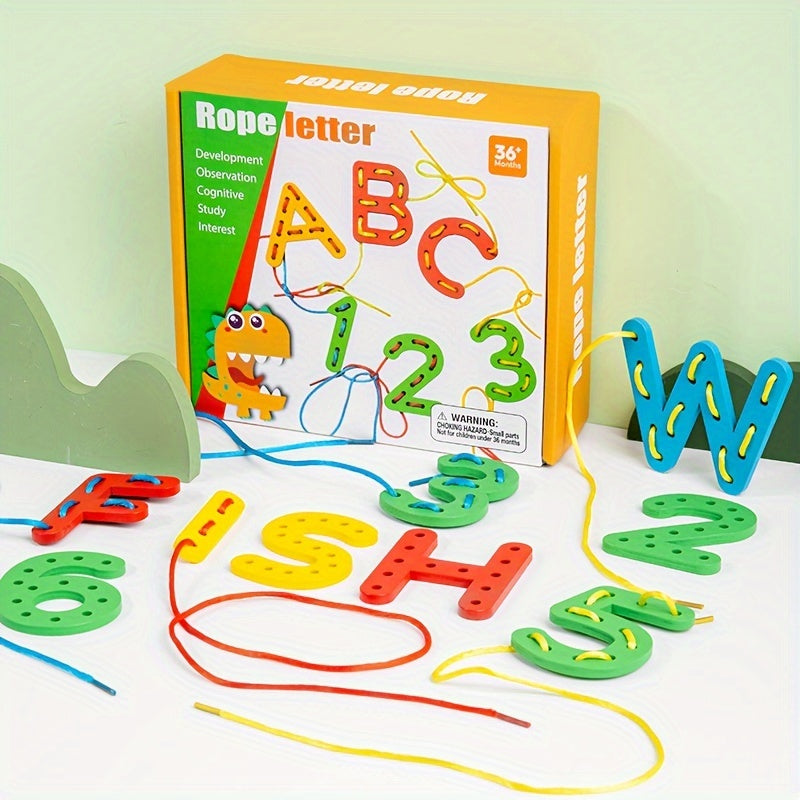 Wooden Threading Game Toy Set