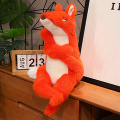 Gray Wolf Fox Plush Toy Stuffed Doll Soft Re