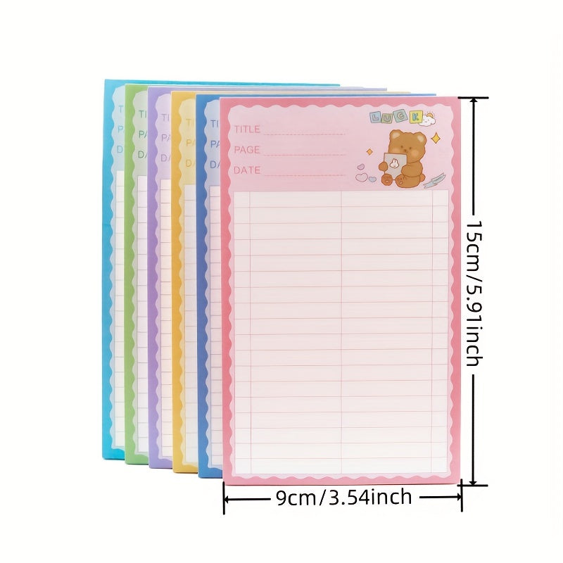 30 Creative Cartoon Note Book Non-adhesive Tearable Notepad