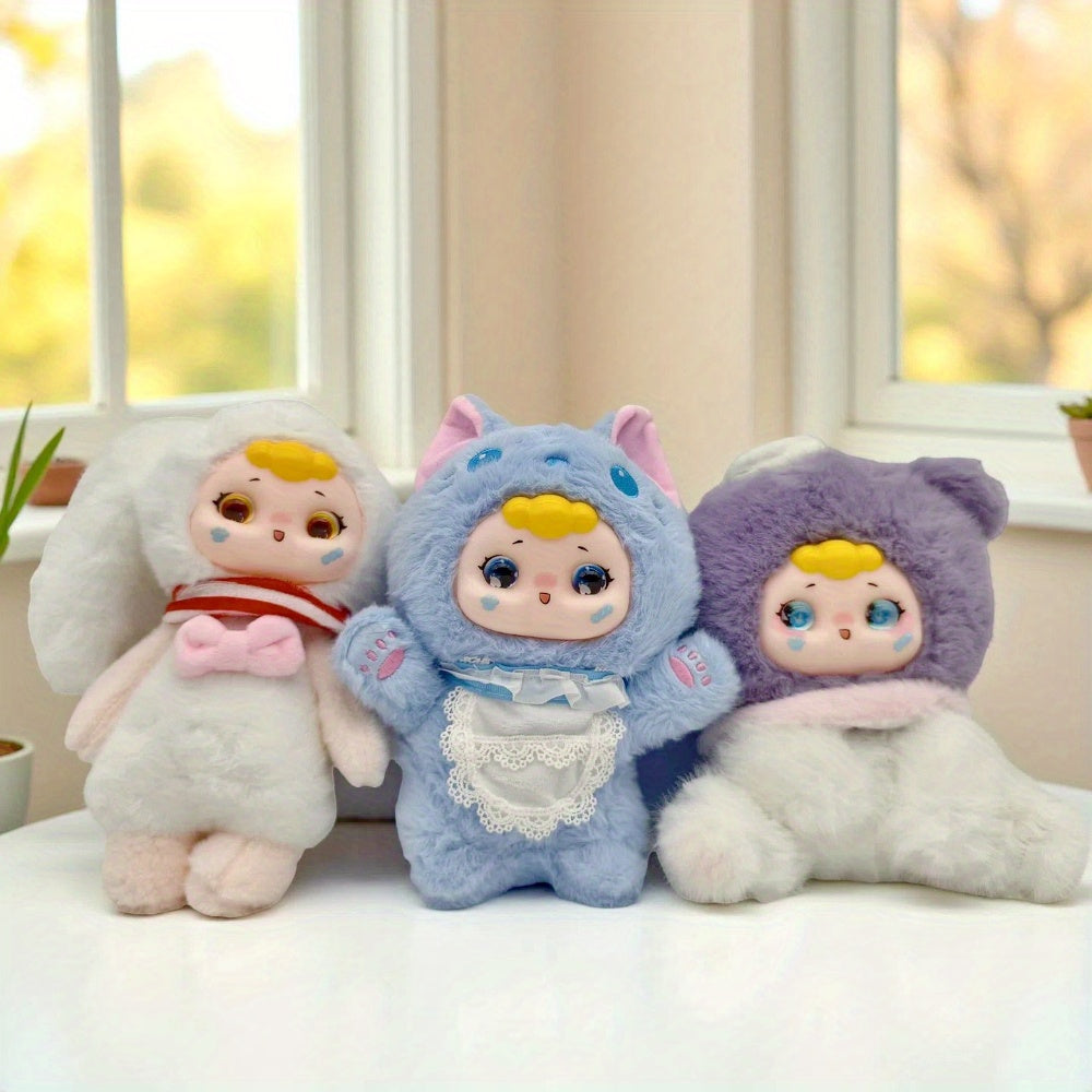 Kitty Plush Doll Soft Toy with Expressive Eyes & Fluffy Ears