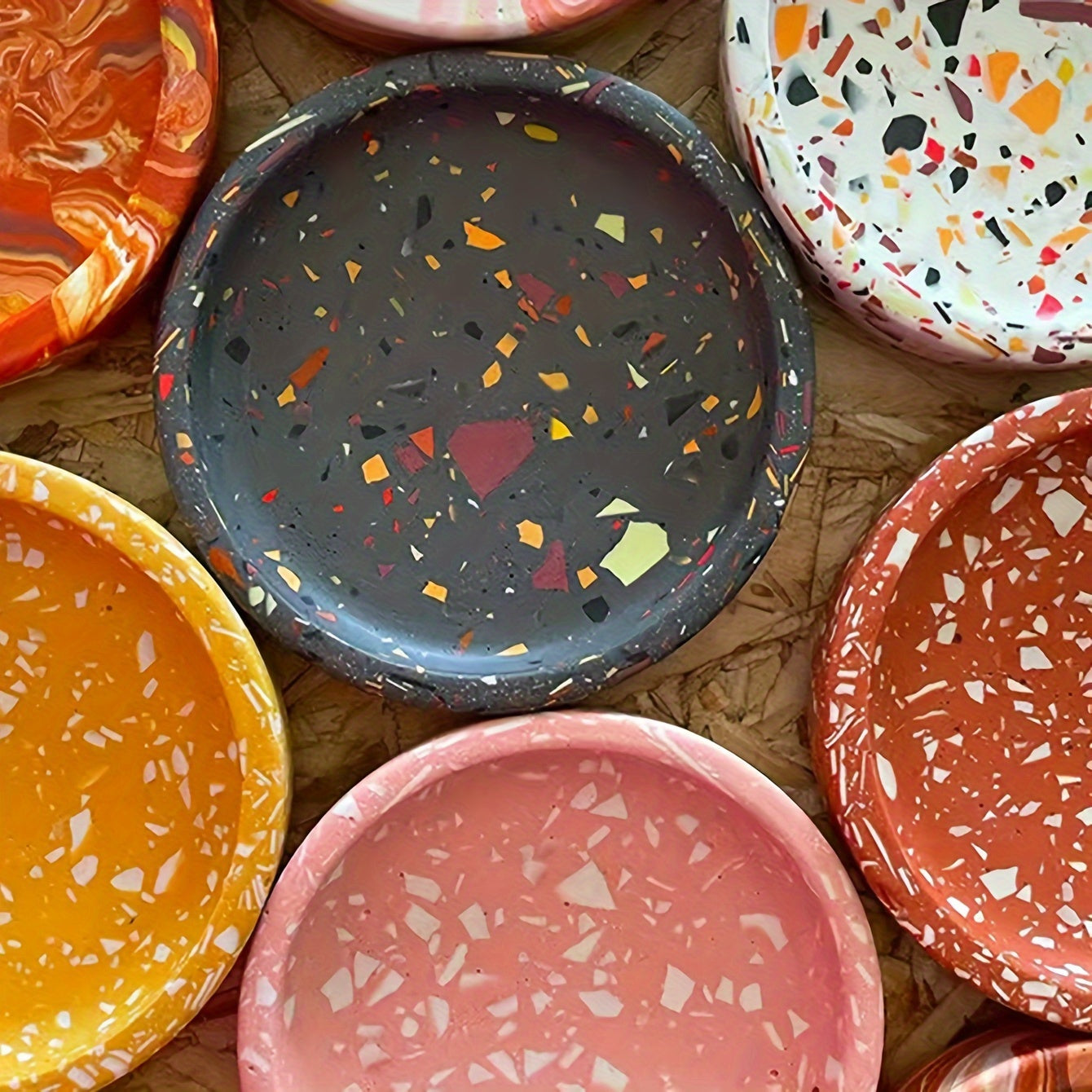 Circular Coaster Silicone Mold for DIY Home Desk Decor