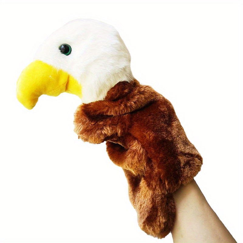 Brown Monkey Plush Toy Interactive Animal Games Realistic Soft Material