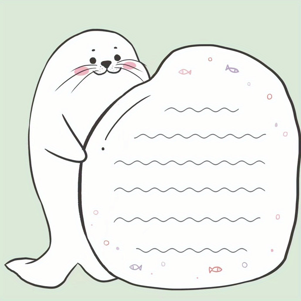 30-Pack Cartoon Seal Sticky Notes for Office and Students