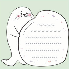 30-Pack Cartoon Seal Sticky Notes for Office and Students