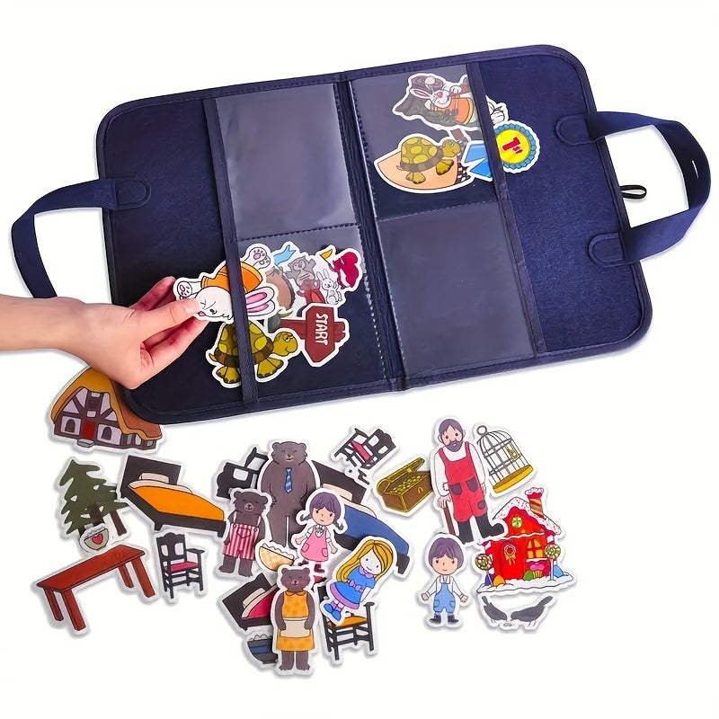 Kids' Felt Story Board Set Interactive Animal Playset Halloween Christmas