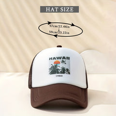 'Hawaii' Colorblock Baseball Cap