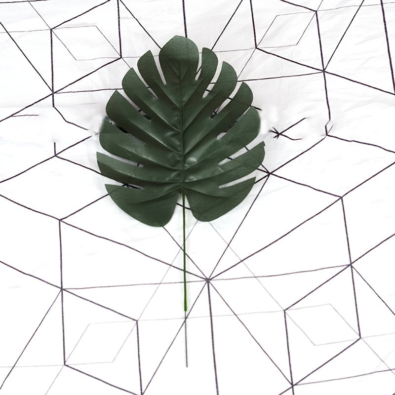 5pcs Artificial Leaf Simulation Golden Greenery Leaves for DIY Bouquets
