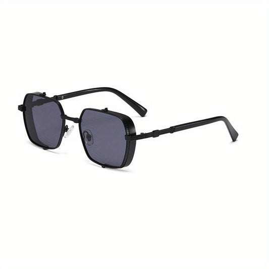 Steampunk Metal Square Frame Men's Sunglasses UV Protection