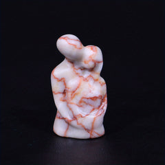 Natural Opal Rose Quartz Obsidian Red Network Carving Stones