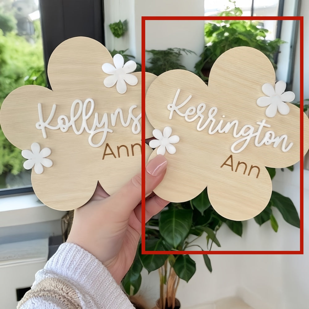 Personalized Birth Announcement Sign Acrylic Hospital Sign Custom Name Sign Pink