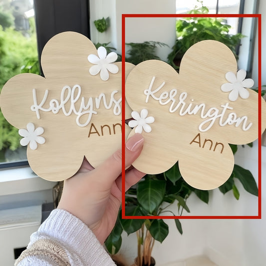 Personalized Birth Announcement Sign Acrylic Hospital Sign Custom Name Sign Pink