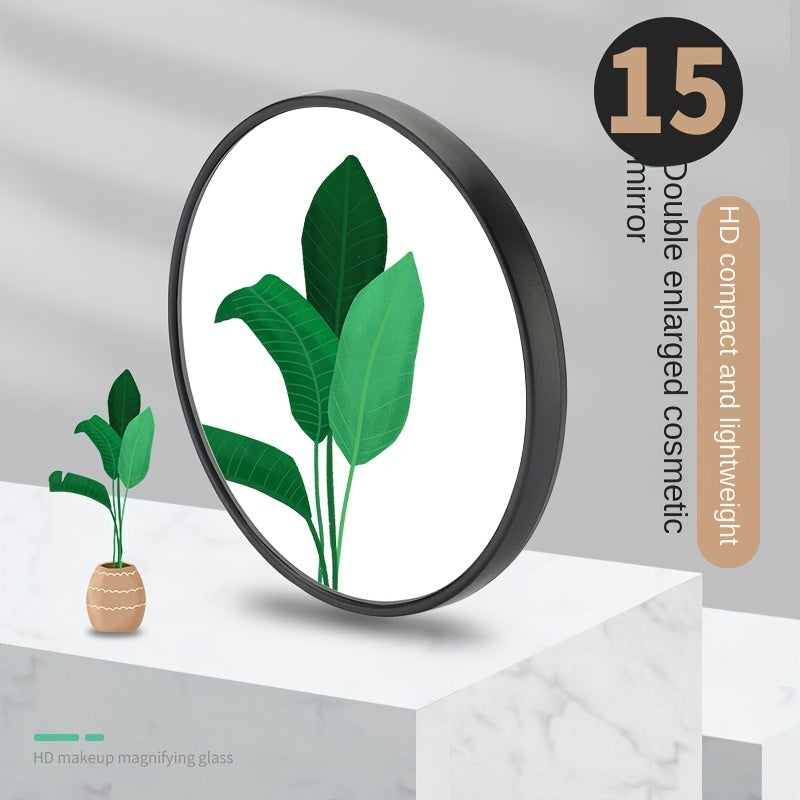 15X Magnification Mirror with Suction Cup for Travel and Grooming